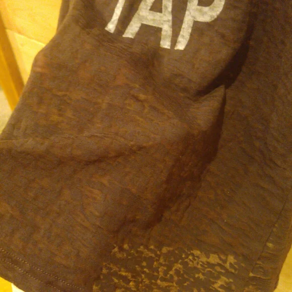 Women's Brown Graphic Tap Hoodie Shirt - Picture 6 of 9